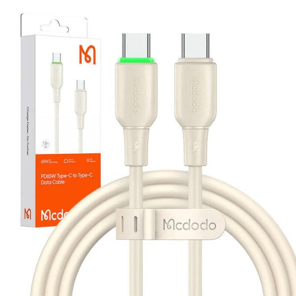 Cable USB-C do USB-C Mcdodo CA-4770 65W 1.2m (beige) - Image 3