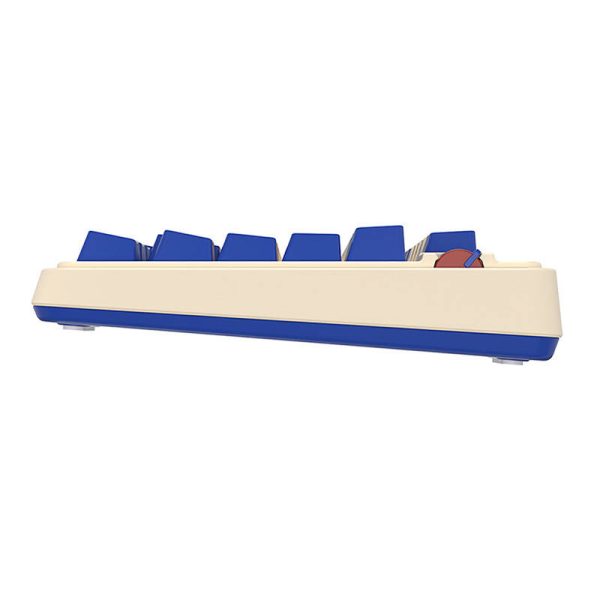 Wireless mechanical keyboard Royal Kludge KZZI K75 pro RGB, Moment Switch (retro blue) - Image 4