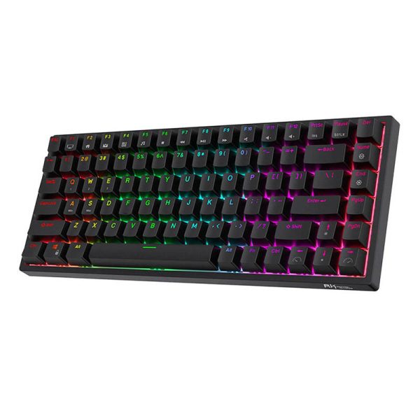 Wireless mechanical keyboard Royal Kludge RK84 RGB, Red switch (black) - Image 2
