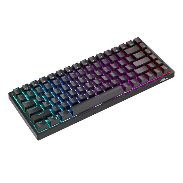 Wireless mechanical keyboard Royal Kludge RK84 RGB, Brown switch (black) - Image 4