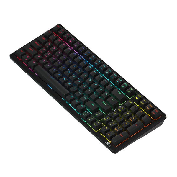 Wireless mechanical keyboard Royal Kludge RK98 RGB, Red switch (black) - Image 5