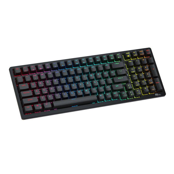 Wireless mechanical keyboard Royal Kludge RK98 RGB, Red switch (black) - Image 6