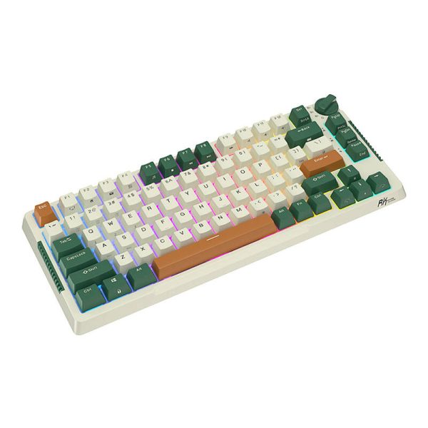 Wireless mechanical keyboard Royal Kludge RKH81 RGB, Sky cyan switch (green) - Image 2