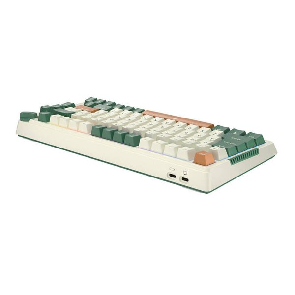Wireless mechanical keyboard Royal Kludge RKH81 RGB, Sky cyan switch (green) - Image 4