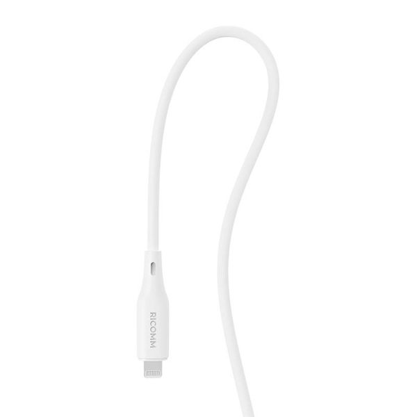 USB-A to Lightning Cable Ricomm RLS004ALW 1.2m - Image 5