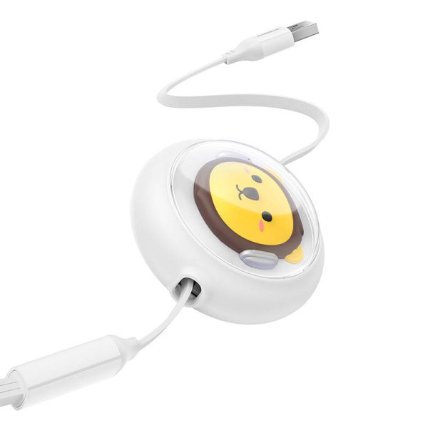 Charging Cable 3w1 Baseus USB to USB-C, USB-M, Lightning 3,5A, 1,1m (White) - Image 4