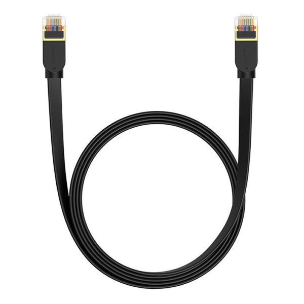 Baseus Cat 7 UTP Ethernet RJ45 Cable Flat 2 m black - Image 2