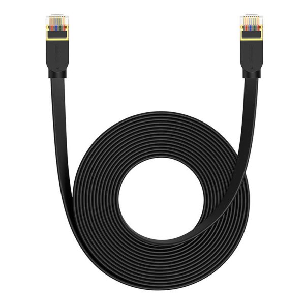 Baseus Cat 7 UTP Ethernet RJ45 Cable Flat 8 m black - Image 2