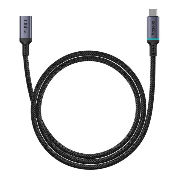 Baseus High Definition extension cable USB-C Male to Female 10Gbps, 1m (black) - Image 2