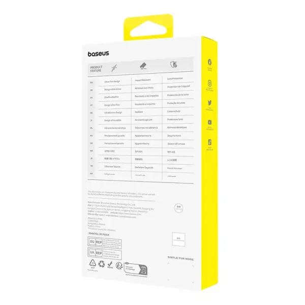 Diamond Tempered Glass Baseus 0.3mm for iPhone 15 - Image 5