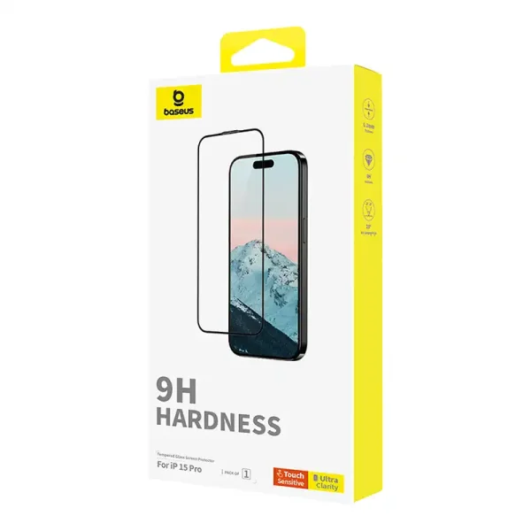 Diamond Tempered Glass Baseus 0.3mm for iPhone 15Pro - Image 4