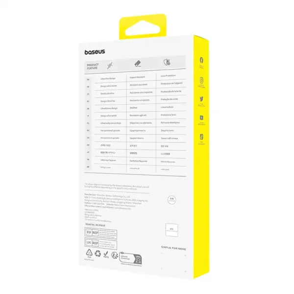 Diamond Tempered Glass Baseus 0.3mm for iPhone 15Pro - Image 5