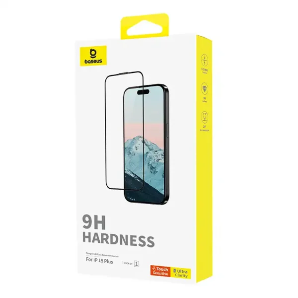Diamond Tempered Glass Baseus 0.3mm for iPhone 15Plus - Image 4