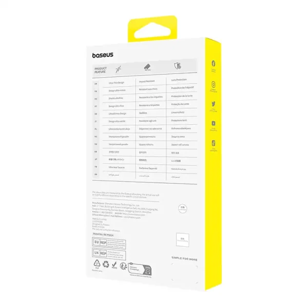 Diamond Tempered Glass Baseus 0.3mm for iPhone 15Plus - Image 5