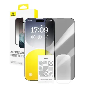 Privacy Protection Tempered Glass Baseus Diamond  iPhone 15