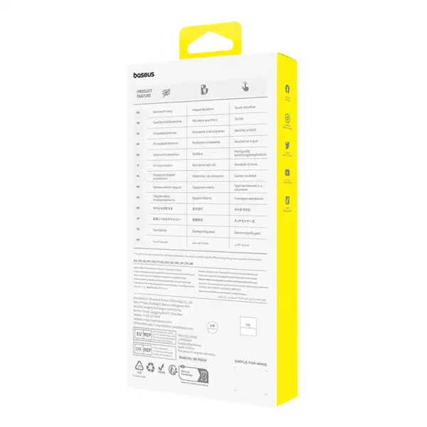 Privacy Protection Tempered Glass Baseus Diamond  iPhone 15 - Image 5