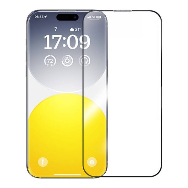 Sapphire Tempered Glass Baseus 0.3mm for iPhone 15 Pro - Image 2