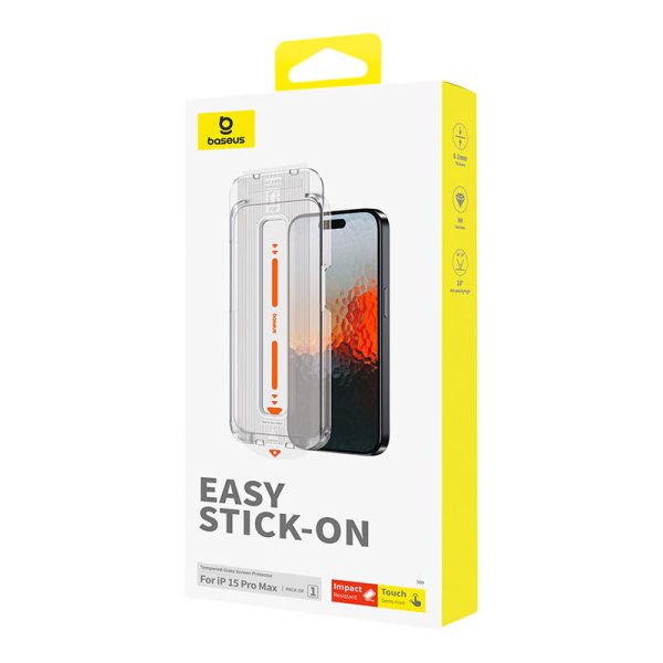 Sapphire Tempered Glass Baseus 0.3mm for iPhone 15 ProMax - Image 4