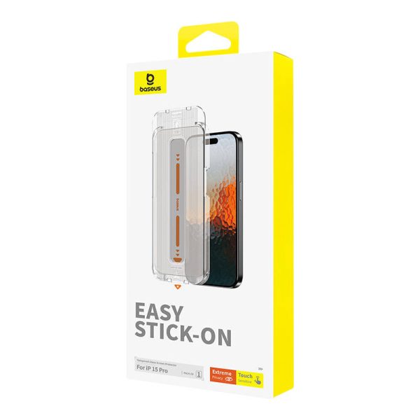 Privacy Protection Tempered Glass Baseus Sapphire iPhone 15 Pro - Image 3
