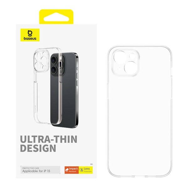 Phone Case for iPhone 15 Baseus OS-Lucent Series (Clear) - Image 2