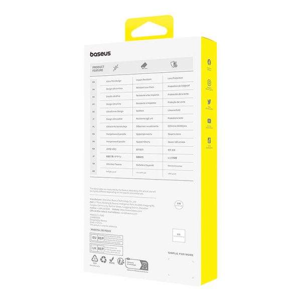 Phone Case for iPhone 15 Baseus OS-Lucent Series (Clear) - Image 4