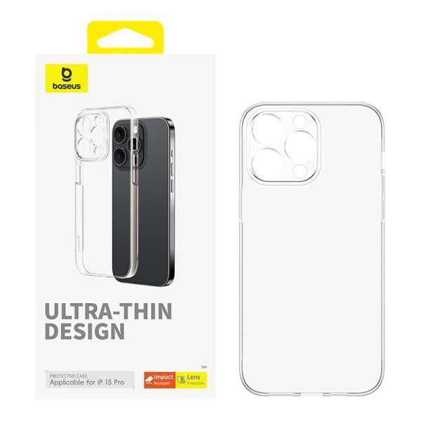 Phone Case for iPhone 15 Pro Baseus OS-Lucent Series (Clear) - Image 2