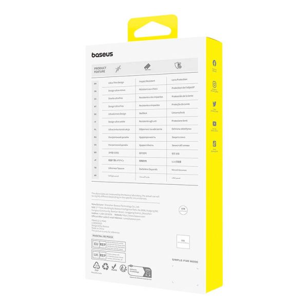 Phone Case for iPhone 15 Pro Baseus OS-Lucent Series (Clear) - Image 4