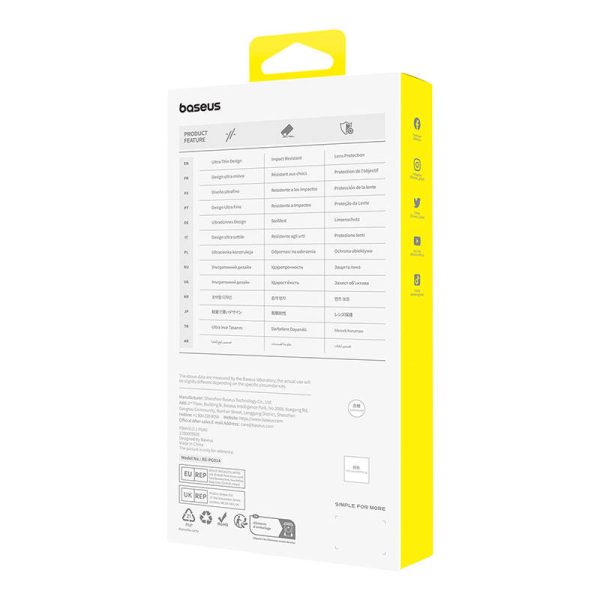 Phone Case for iPhone 15 ProMax Baseus OS-Lucent Series (Clear) - Image 5