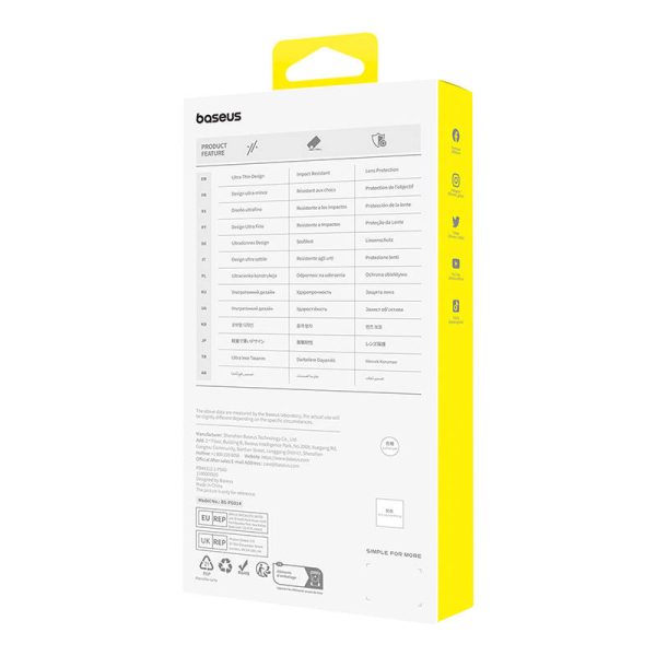 Magnetic Phone Case for iPhone 15 Plus Baseus OS-Lucent Series (Clear) - Image 5