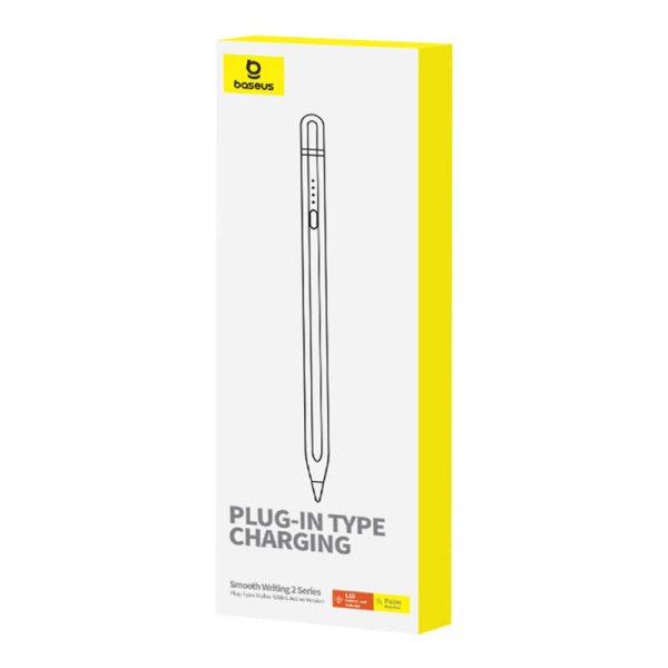 Active stylus Baseus Smooth Writing Series with plug-in charging USB-C (White) - Image 4