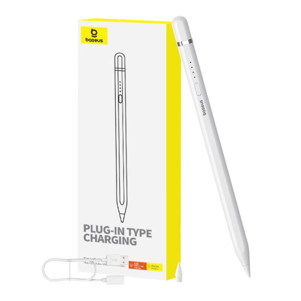 Active stylus Baseus Smooth Writing Series with plug-in charging USB-C (White) - Image 5