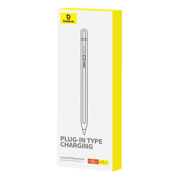 Active stylus Baseus Smooth Writing Series with wireless charging, lightning (White) - Image 3