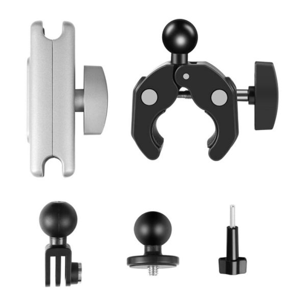 PULUZ motorcycle mount for sports cameras (DJI, GoPro, Insta360) (black) - Image 2