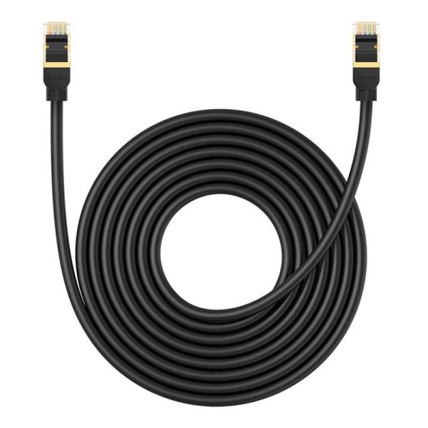 Network cable cat.8 Baseus Ethernet RJ45, 40Gbps, 8m (black) - Image 2