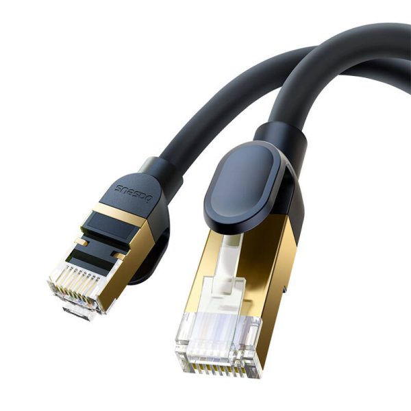Network cable cat.8 Baseus Ethernet RJ45, 40Gbps, 15m (black) - Image 6