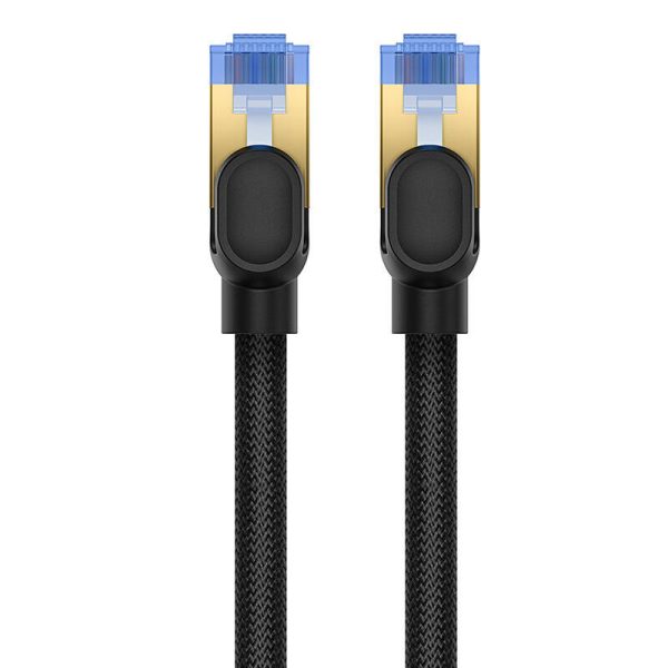 Braided network cable cat.7 Baseus Ethernet RJ45, 10Gbps, 25m (black) - Image 4