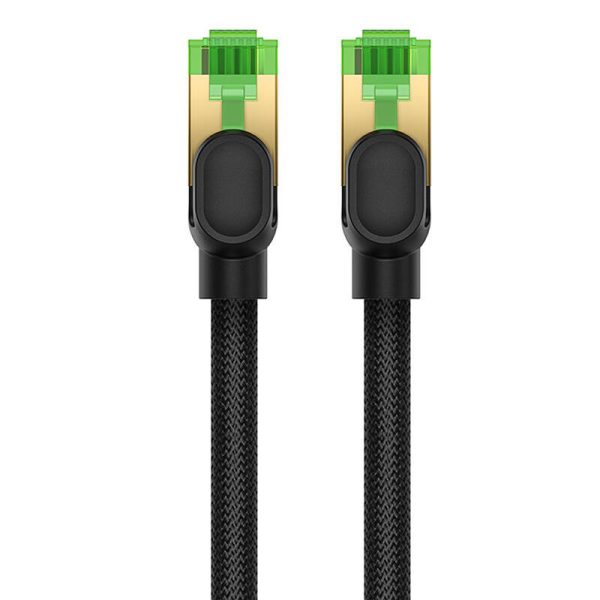 Braided network cable cat.8 Baseus Ethernet RJ45, 40Gbps, 2m (black) - Image 4