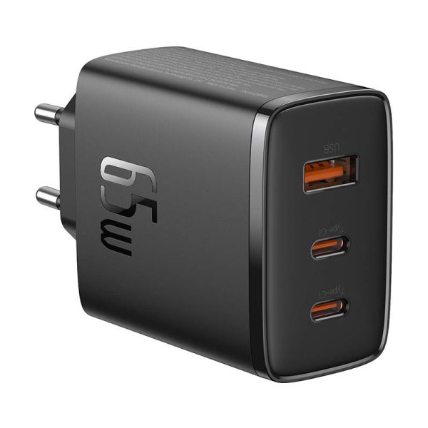 Wall charger Baseus OS-Cube Pro 2xUSB-C + USB, 65W (black) - Image 5