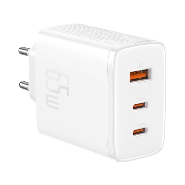 Wall charger Baseus OS-Cube Pro 2xUSB-C + USB, 65W (white) - Image 3