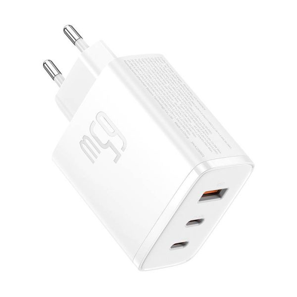 Wall charger Baseus OS-Cube Pro 2xUSB-C + USB, 65W (white) - Image 2