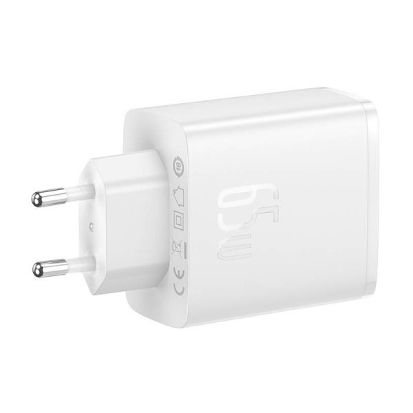 Wall charger Baseus OS-Cube Pro 2xUSB-C + USB, 65W (white) - Image 4