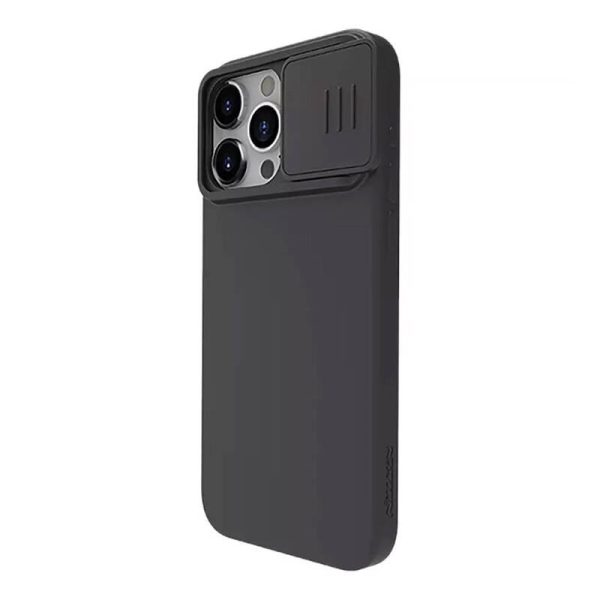 Nillkin CamShield Silky Silicone case for iPhone 15 Pro  (classic black)) - Image 3