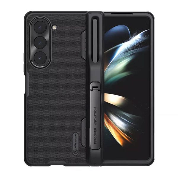 Nillkin Super Frosted Shield Fold-Pen Case for Samsung Galaxy Z Fold 5  (black) - Image 4