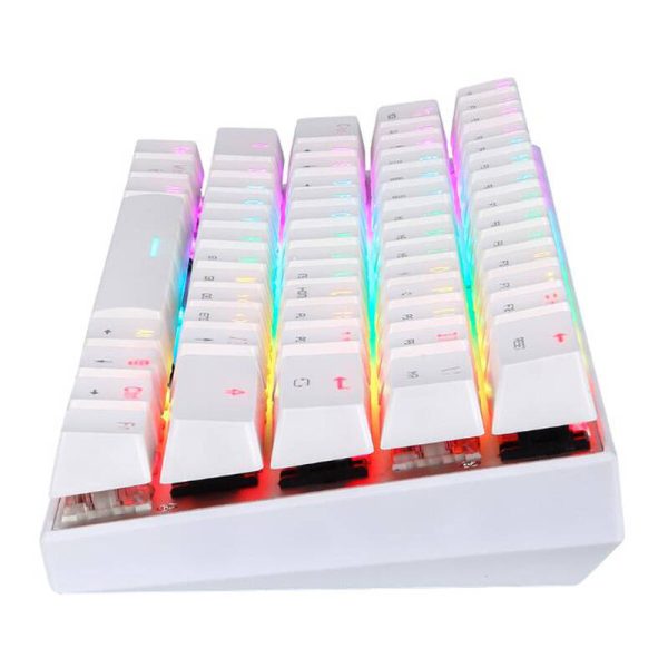 Wireless mechanical keyboard Motospeed SK62 White (blue switch) - Image 2