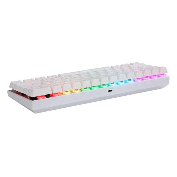 Wireless mechanical keyboard Motospeed SK62 White (blue switch) - Image 5