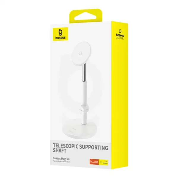 Magnetic Desktop Phone Stand Baseus MagPro (white) - Image 6