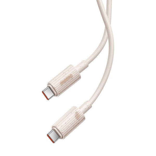 Fast Charging cable Baseus USB-C to USB-C Habitat Series 1m 100W (pink) - Image 4