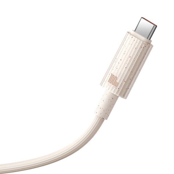Fast Charging cable Baseus USB-C to USB-C Habitat Series 1m 100W (pink) - Image 5