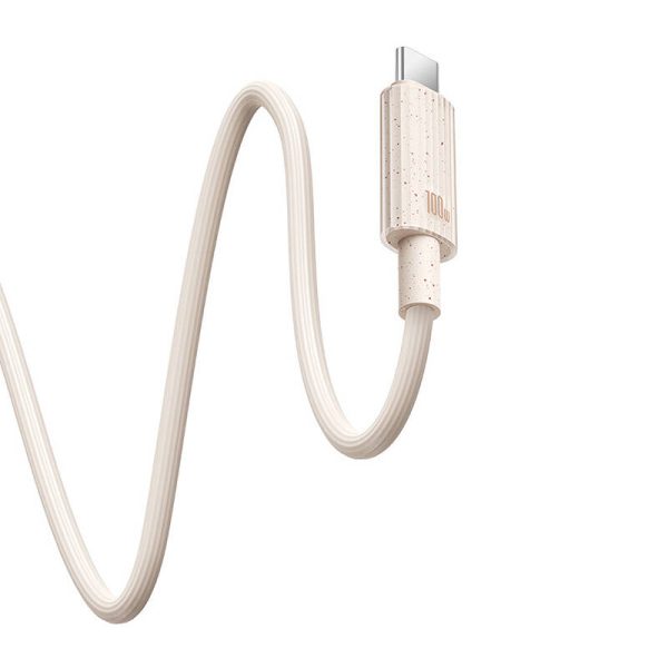 Fast Charging cable Baseus USB-C to USB-C Habitat Series 1m 100W (pink) - Image 6