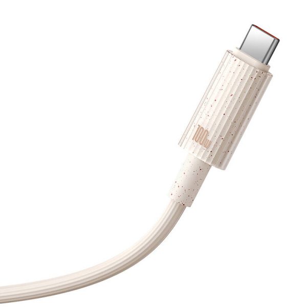 Fast Charging cable Baseus USB to USB-C Habitat Series 1m 100W (pink) — изображение 5